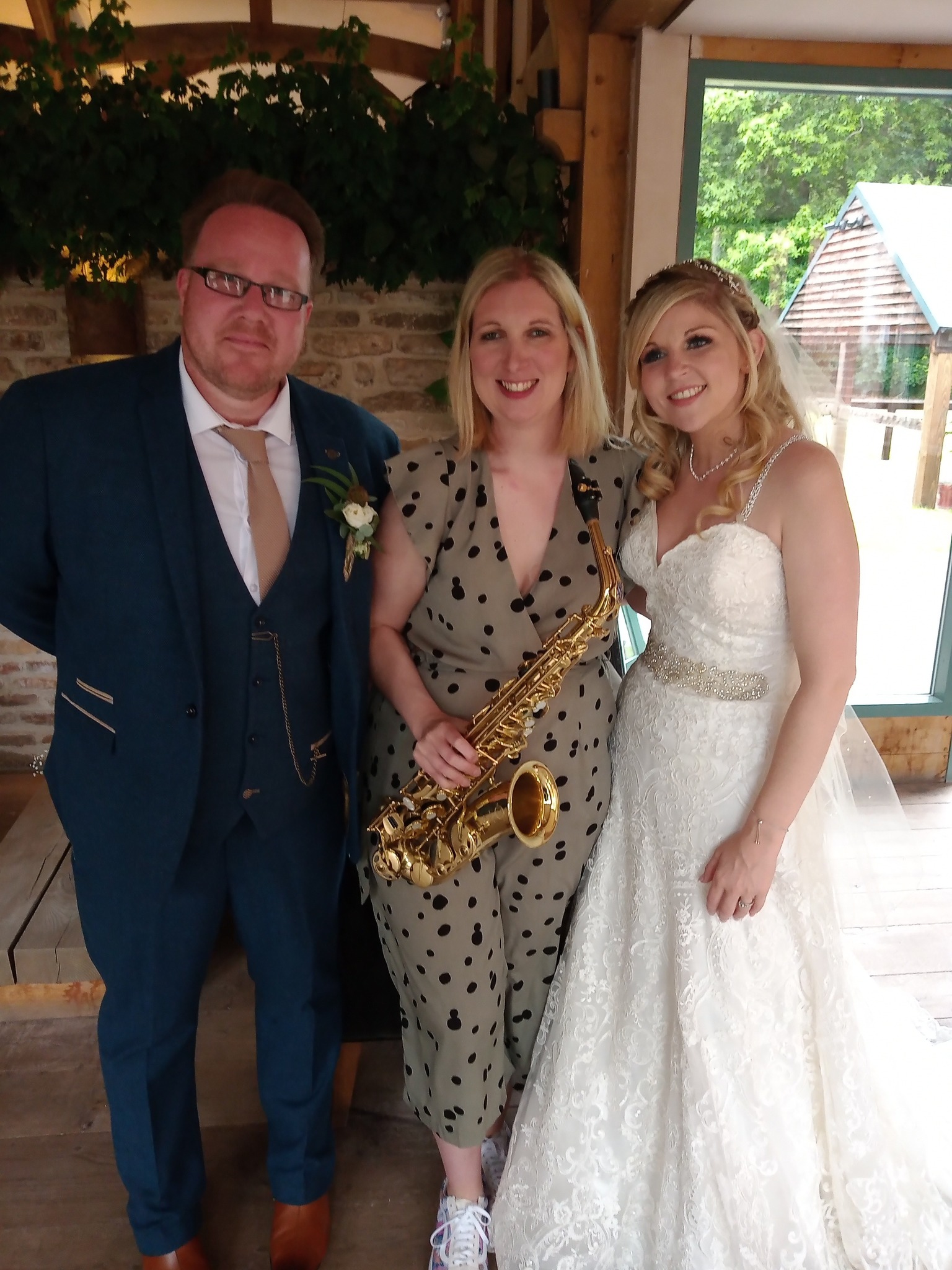 Jess Hughes Wedding & Events Sax Player