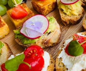 Stunning Canapés with Fresh & Seasonal Ingredients