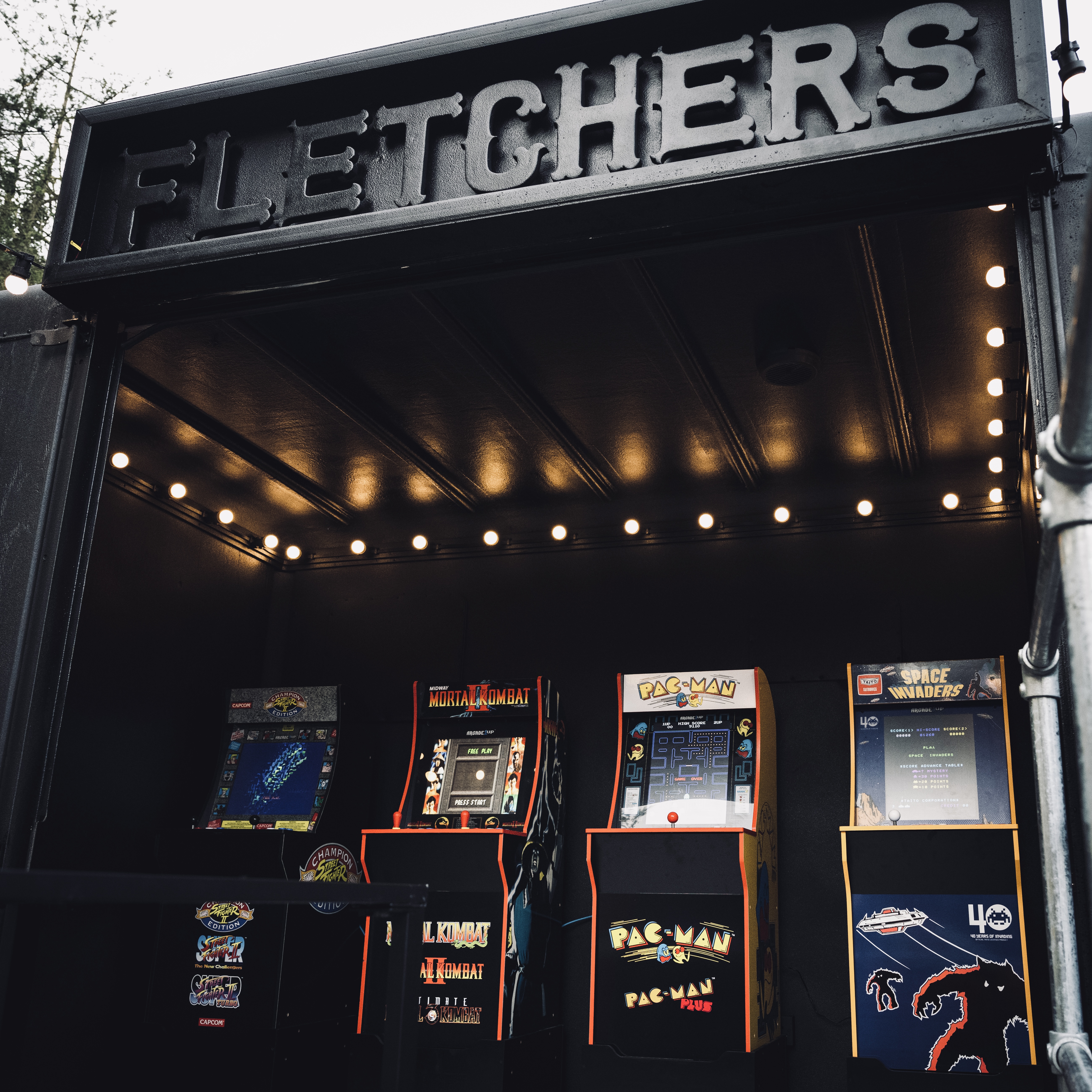 Mobile Retro Arcade with Hidden Photobooth