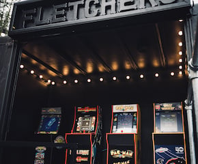 Retro-Inspired, Video Game Arcade with Hidden Photobooth