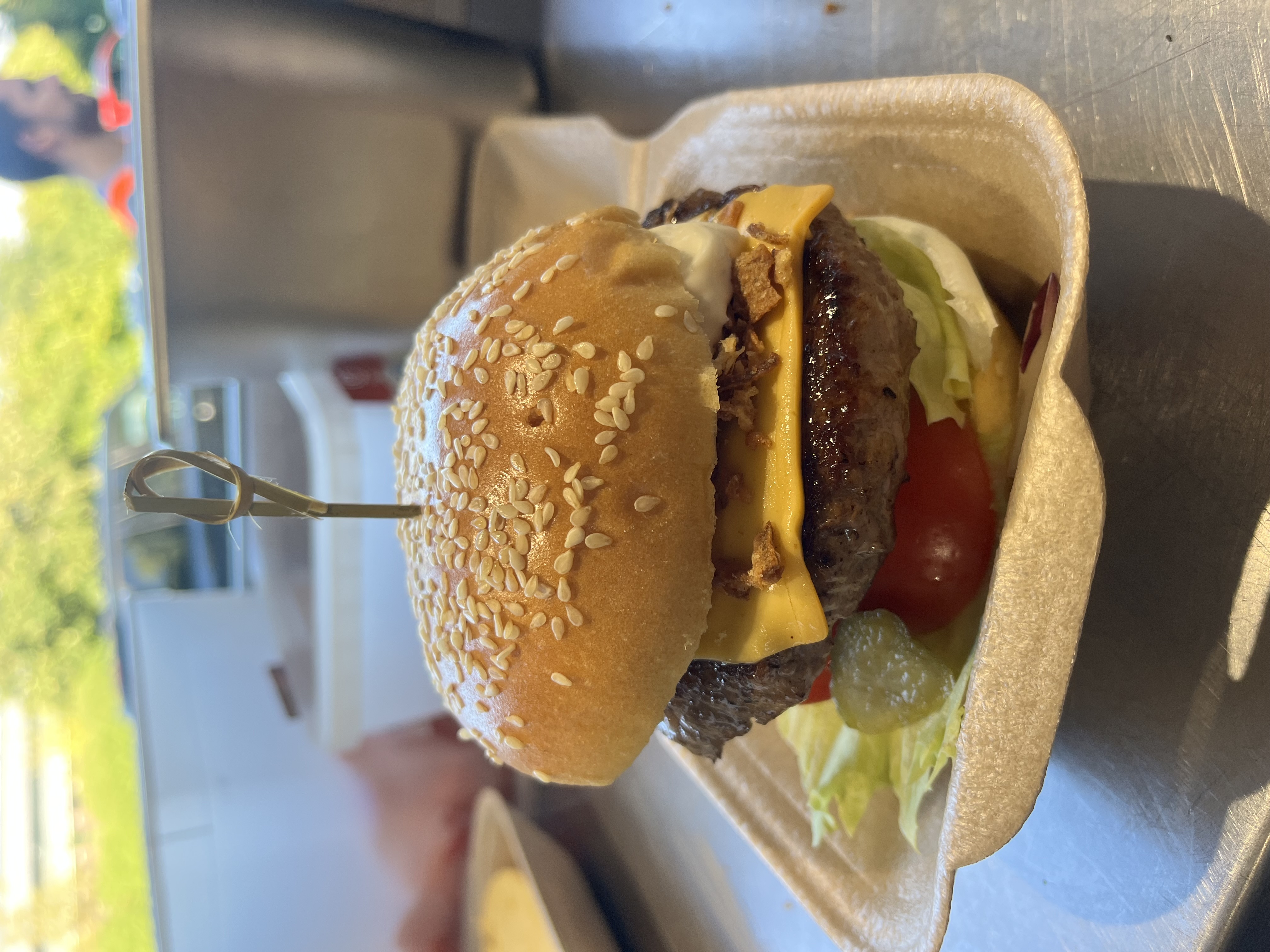 Delicious Gourmet Burgers Served from Quirky Vintage Van