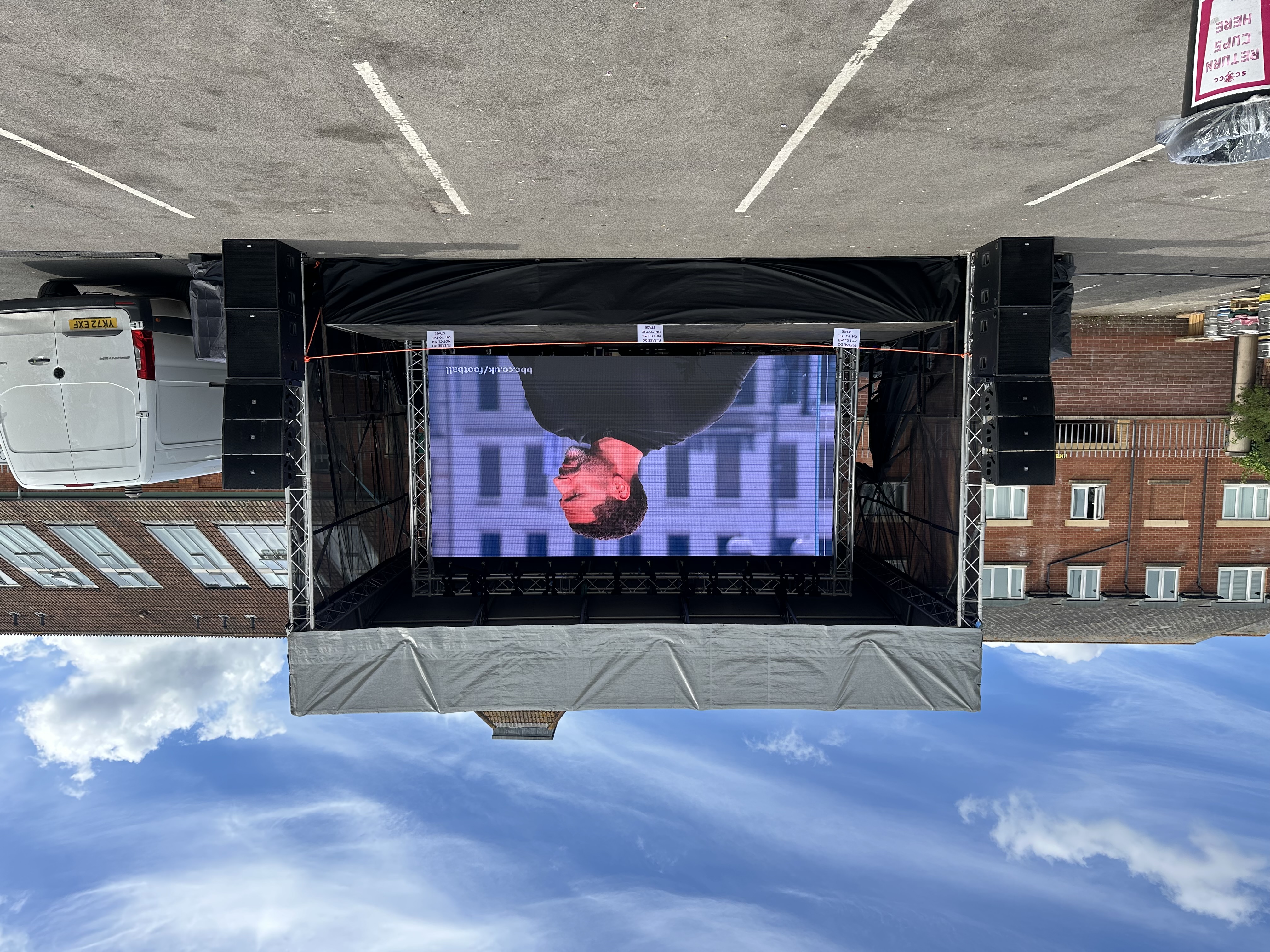 Large Outdoor Cinema with 4m x 2m LED Video Wall