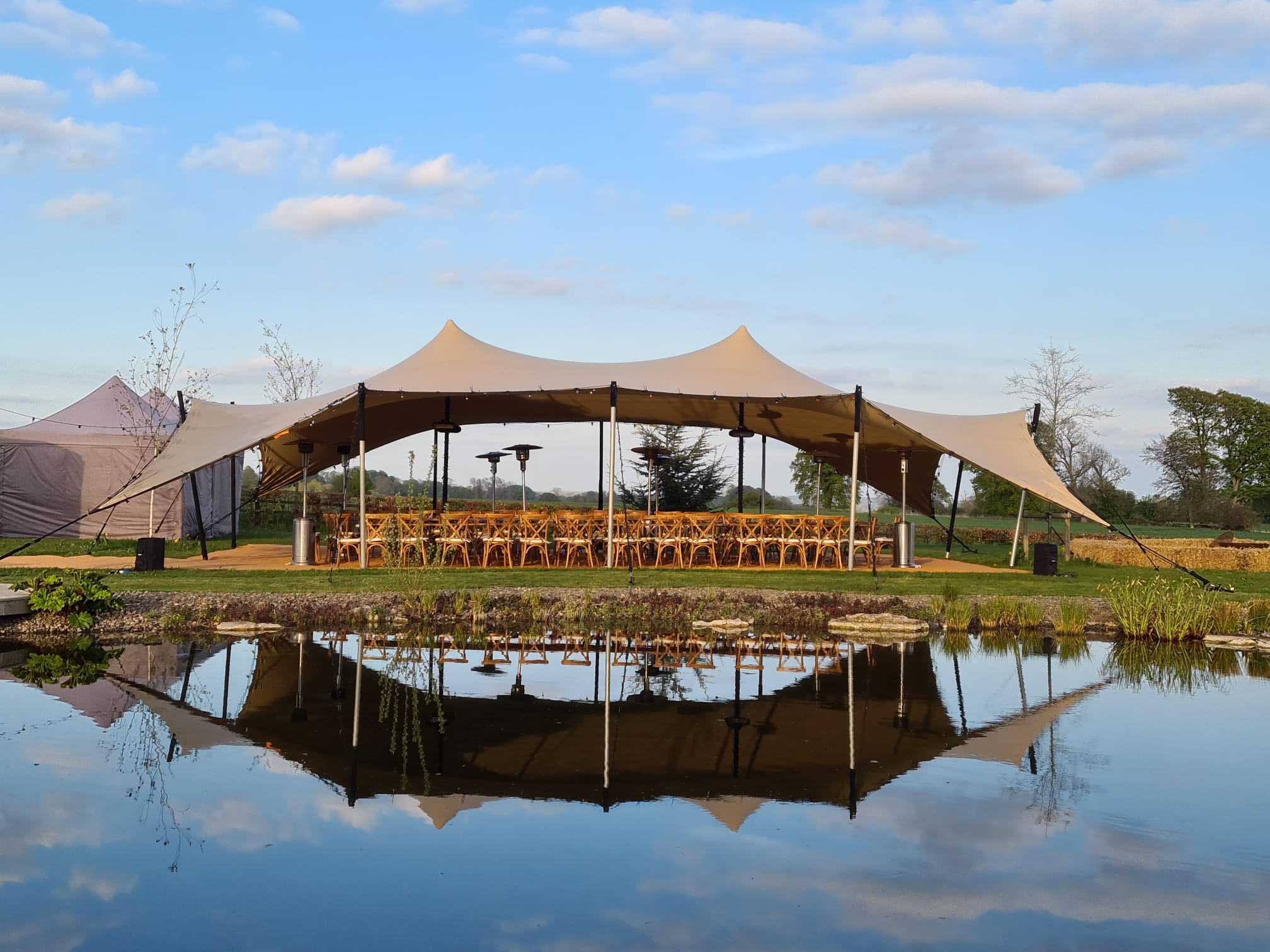 10m x 15m Chino Stretch Tent For Elegant & Spacious Outdoor Cover