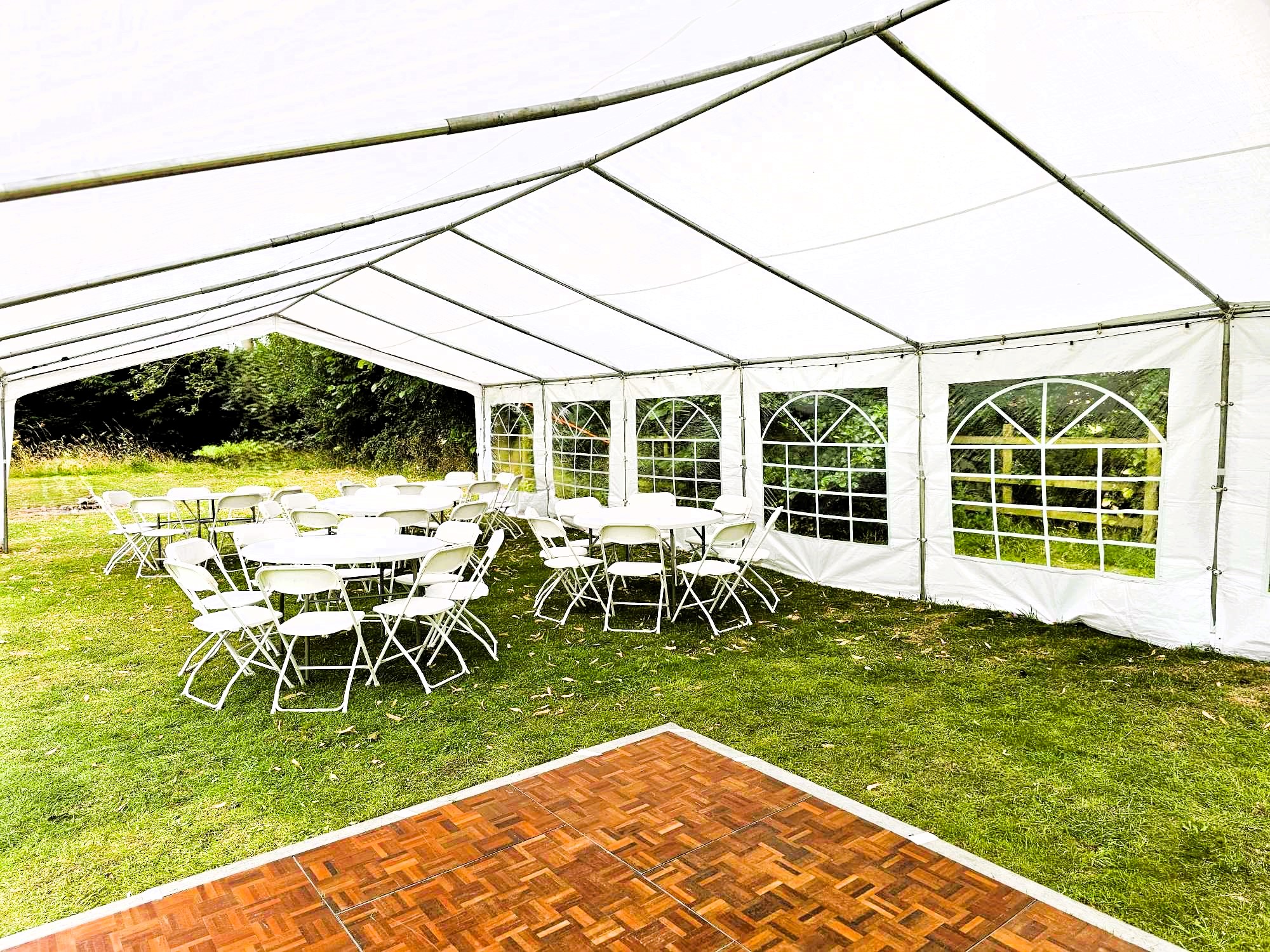 6m x 6m Elegant & Stylish White Marquee