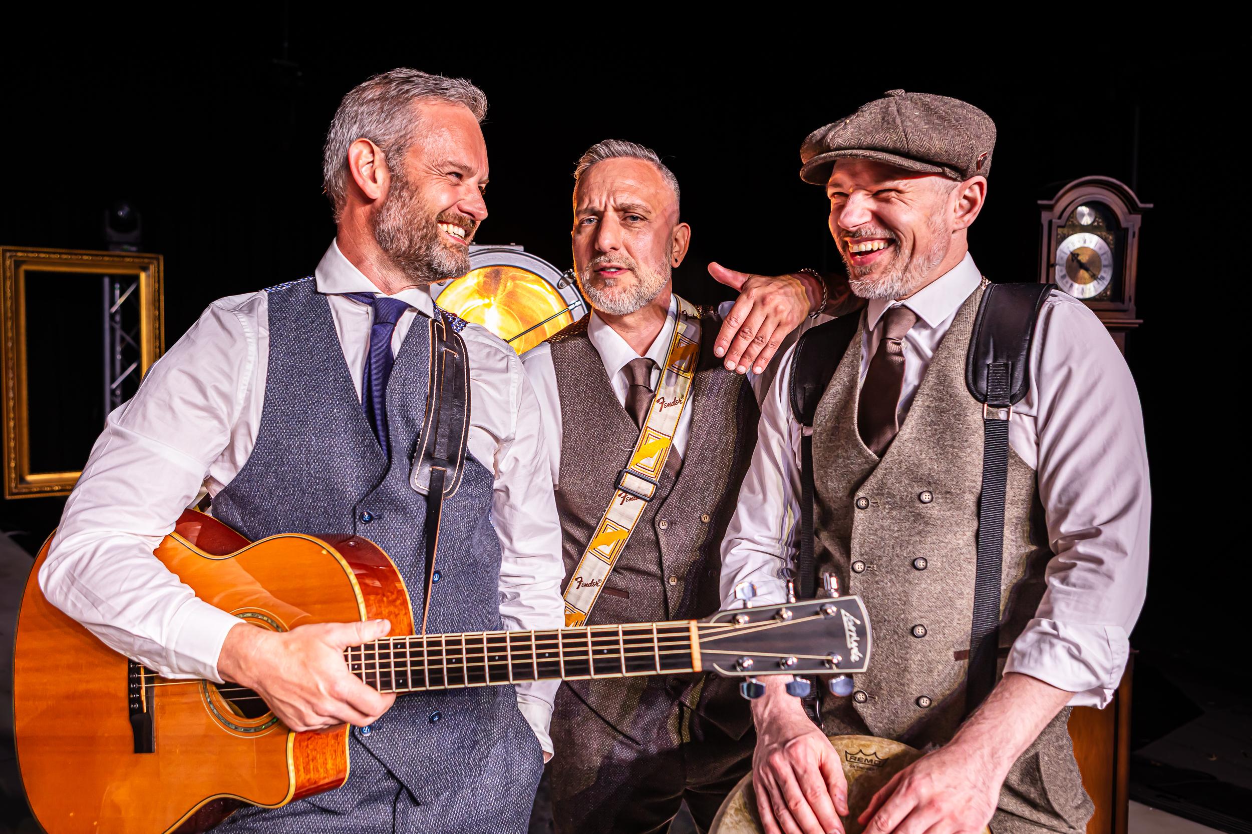 "The Gentlemen" Acoustic Roaming Trio – Class. Charm. Cheek.