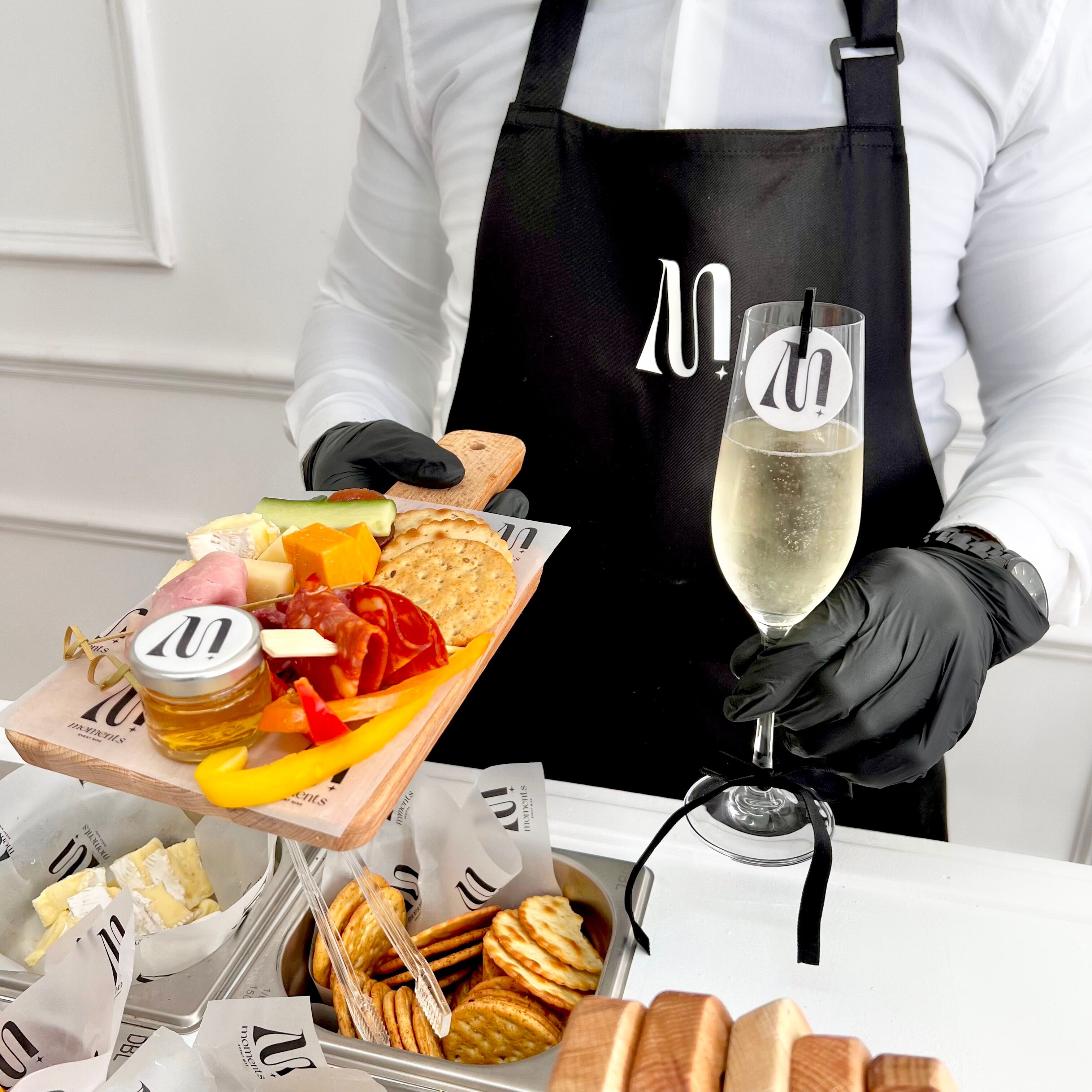 Charcuterie & Bubbly Cart with Customisable Screen