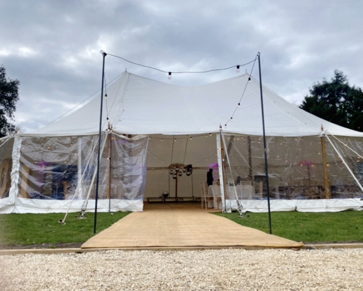 Elegant & Stylish 12m x 12m Celeste Pole Marquee