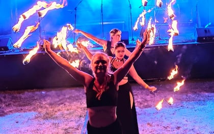 High-Energy Fire Spectacle with Inferno Trio