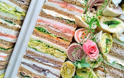 Luxury sandwich tray delivery