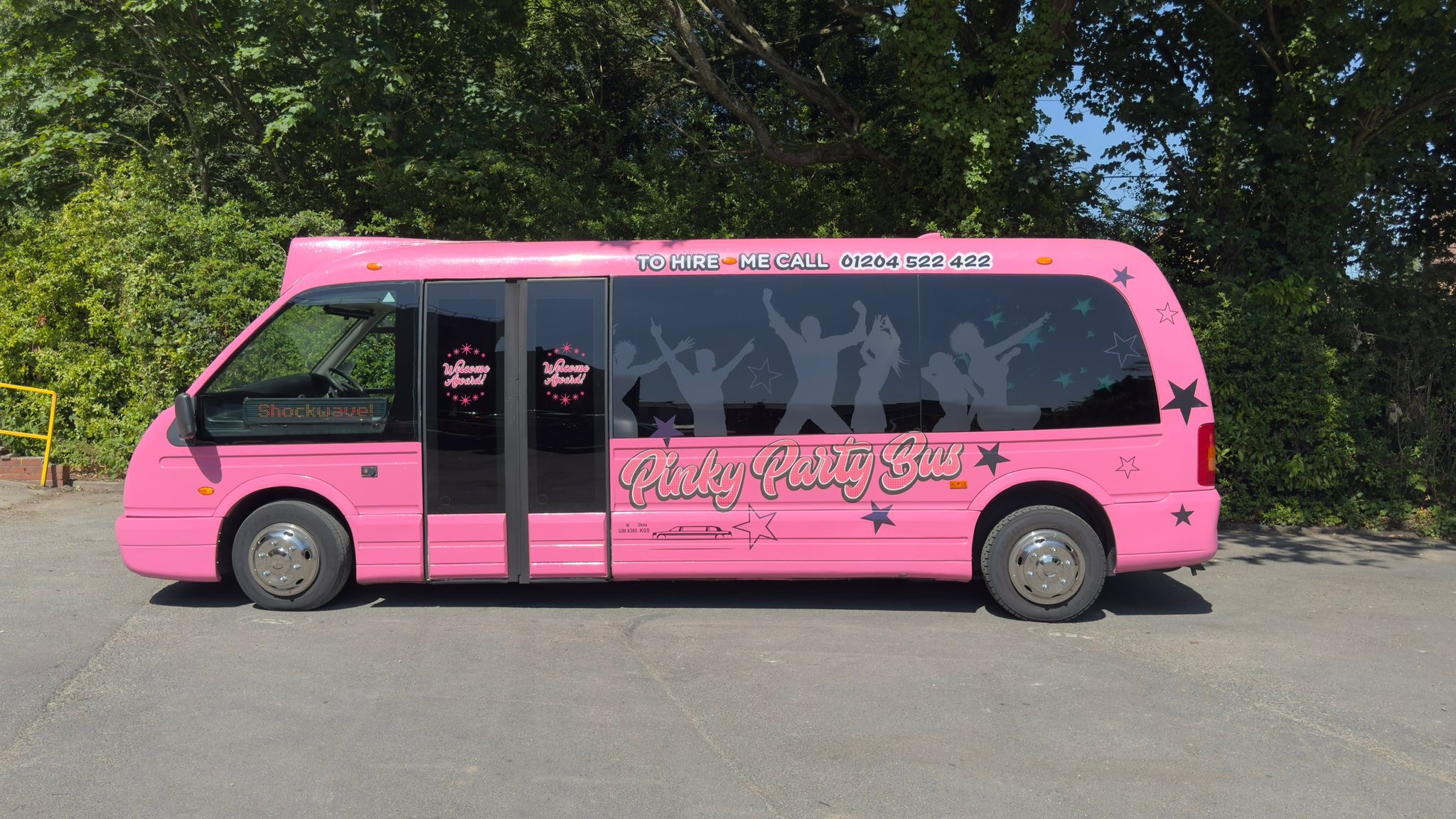 The Ultimate Pink 16-Seater Party Bus 🩷