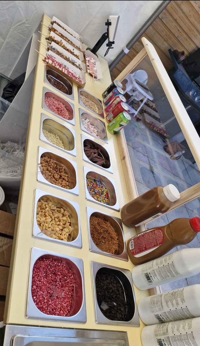 Waffles on a Stick with Delicious Toppings