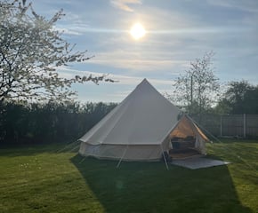Boho Style Decorated Glamping Tent
