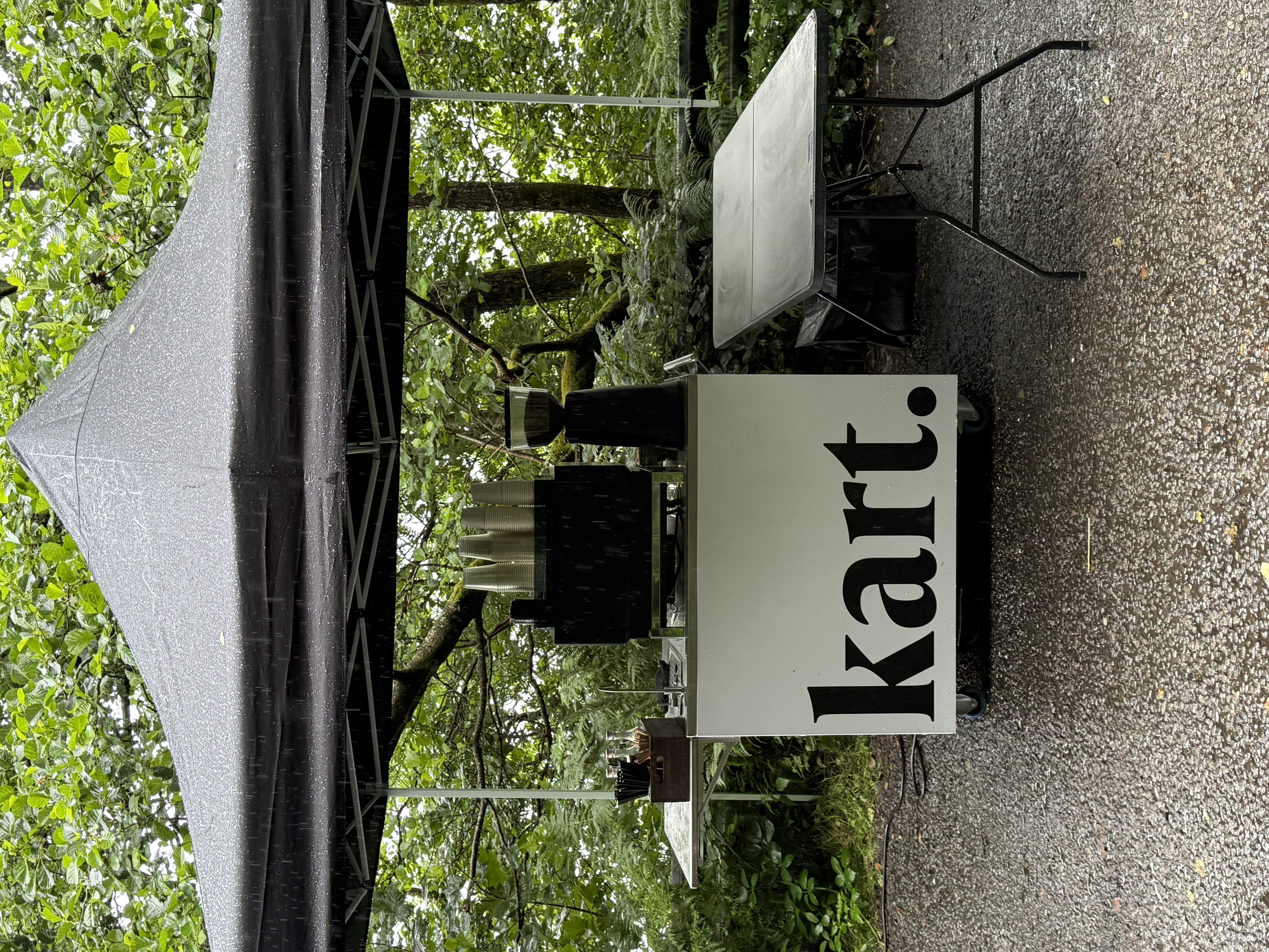 Speciality Coffee Cart with Iced Coffee Menu