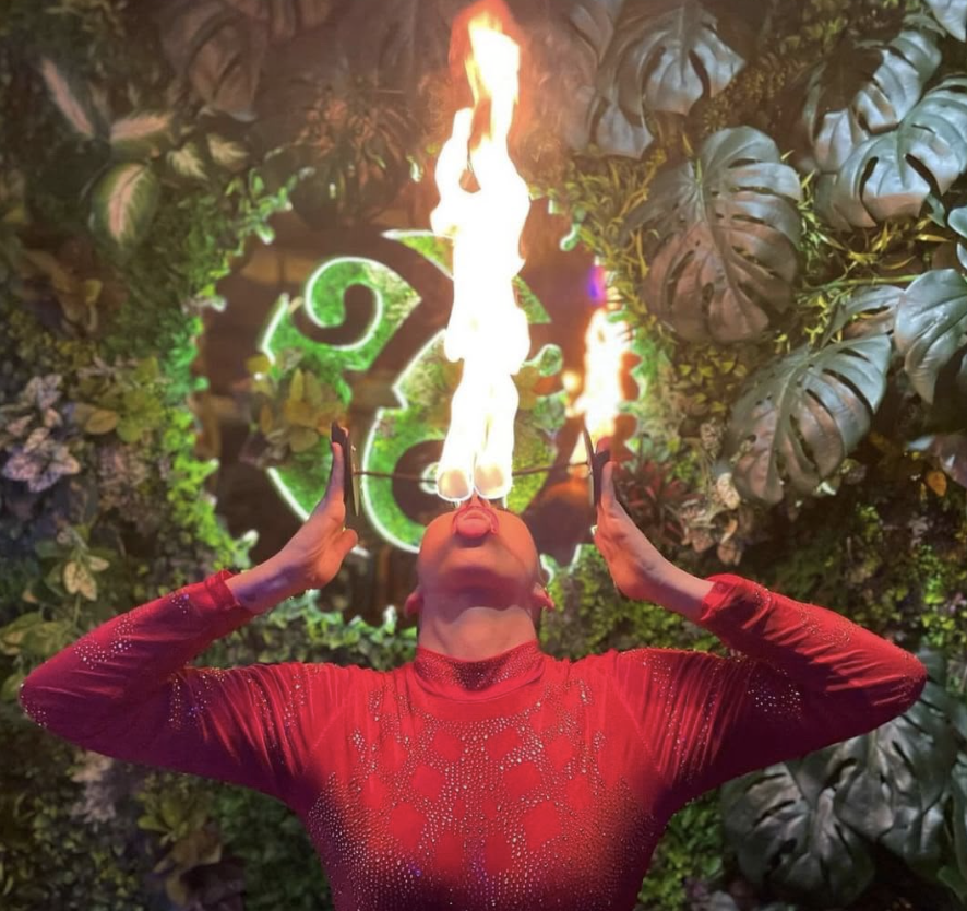 The Glow Up Package: Stilts Meet & Greet & Fire Finale