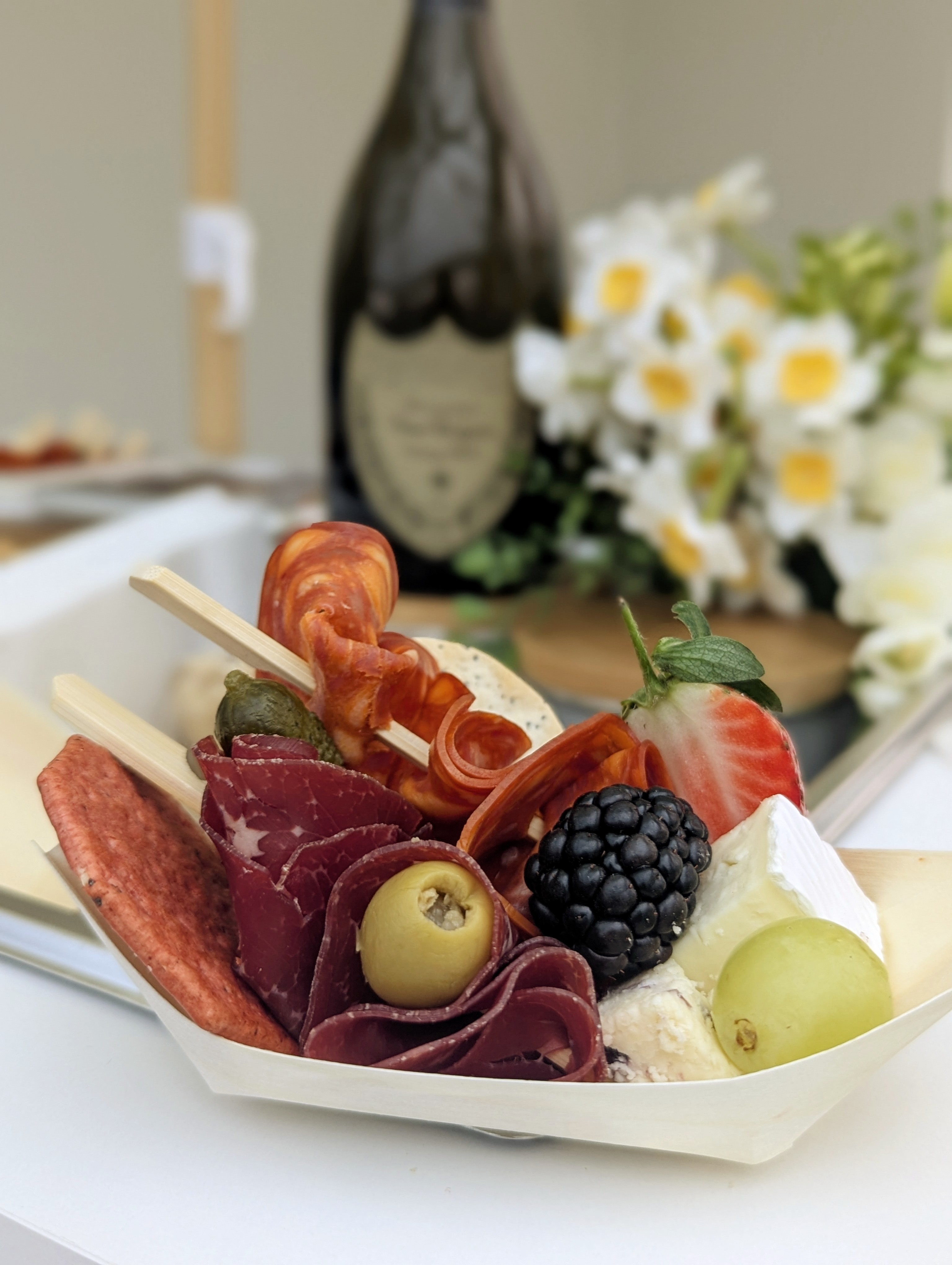 Charcuterie Grazing Cart Featuring Wondeful Meats & Cheeses