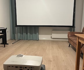 Indoor Cinema Experience with 120" Screen