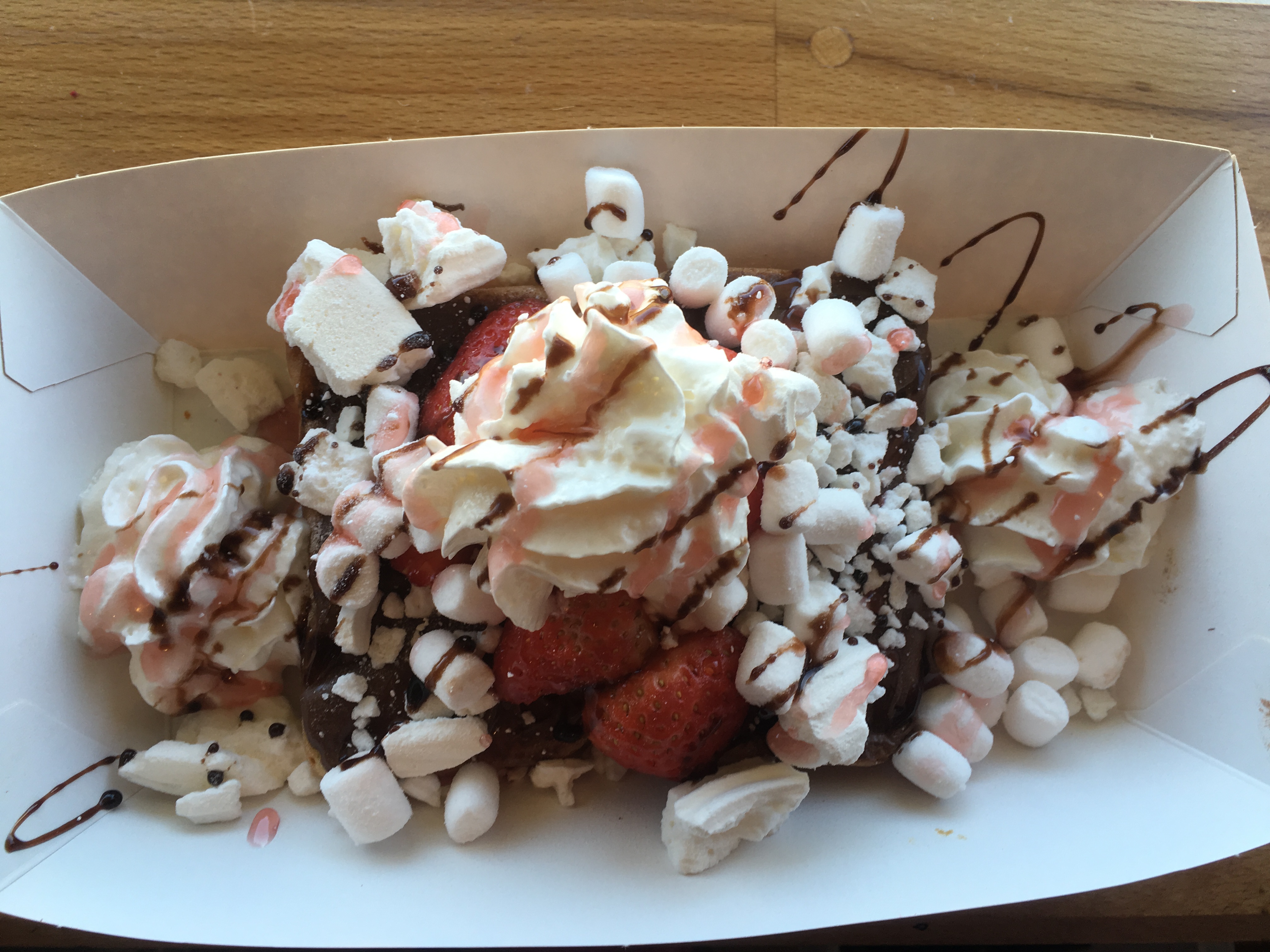 Freshly Made Sweet American Waffles