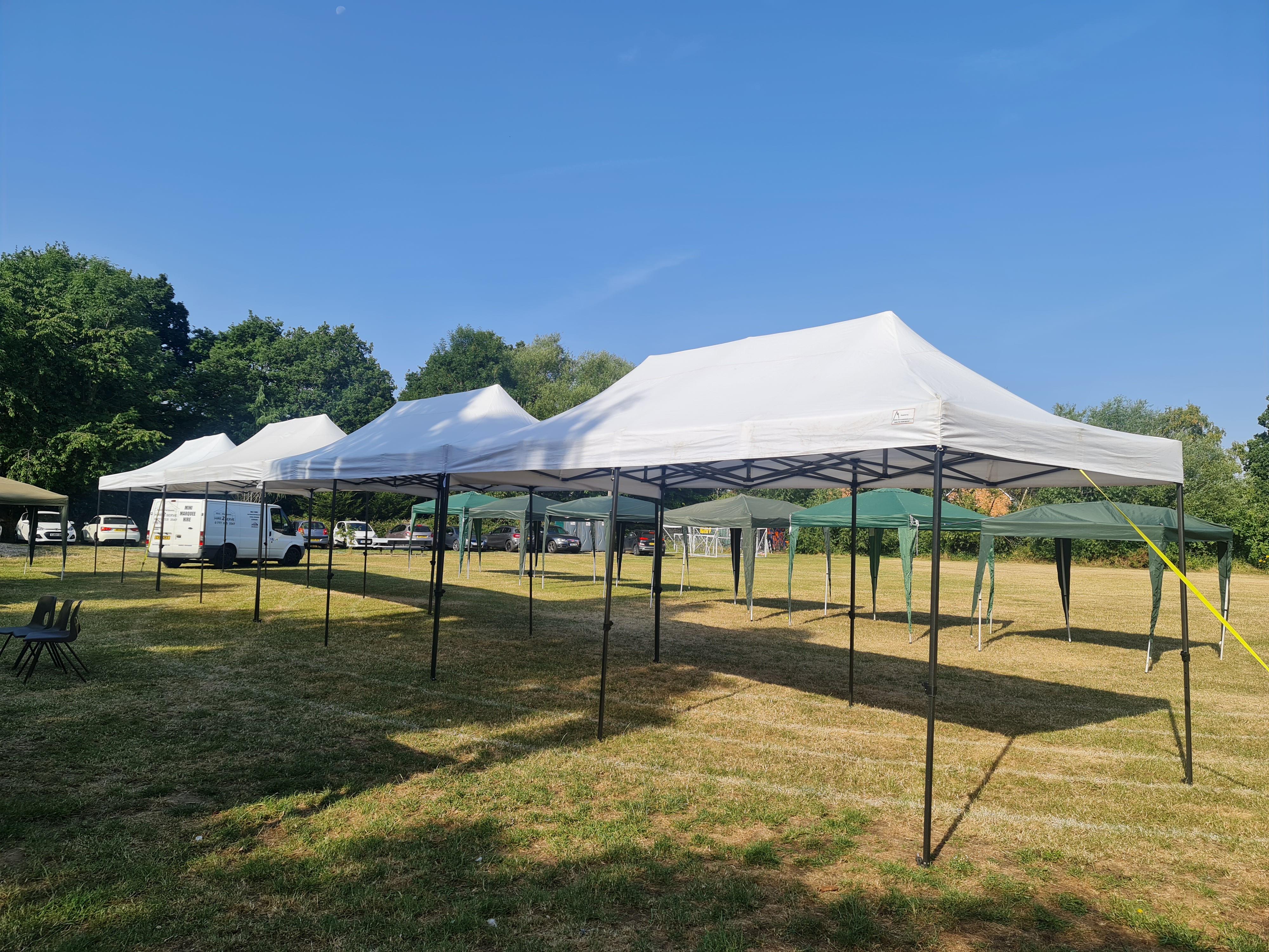 24m x 3m Tunnel Tent with No Sides