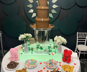 Chocolate Fountain Featuring Decor & Vairty of Dips for Your Occasion
