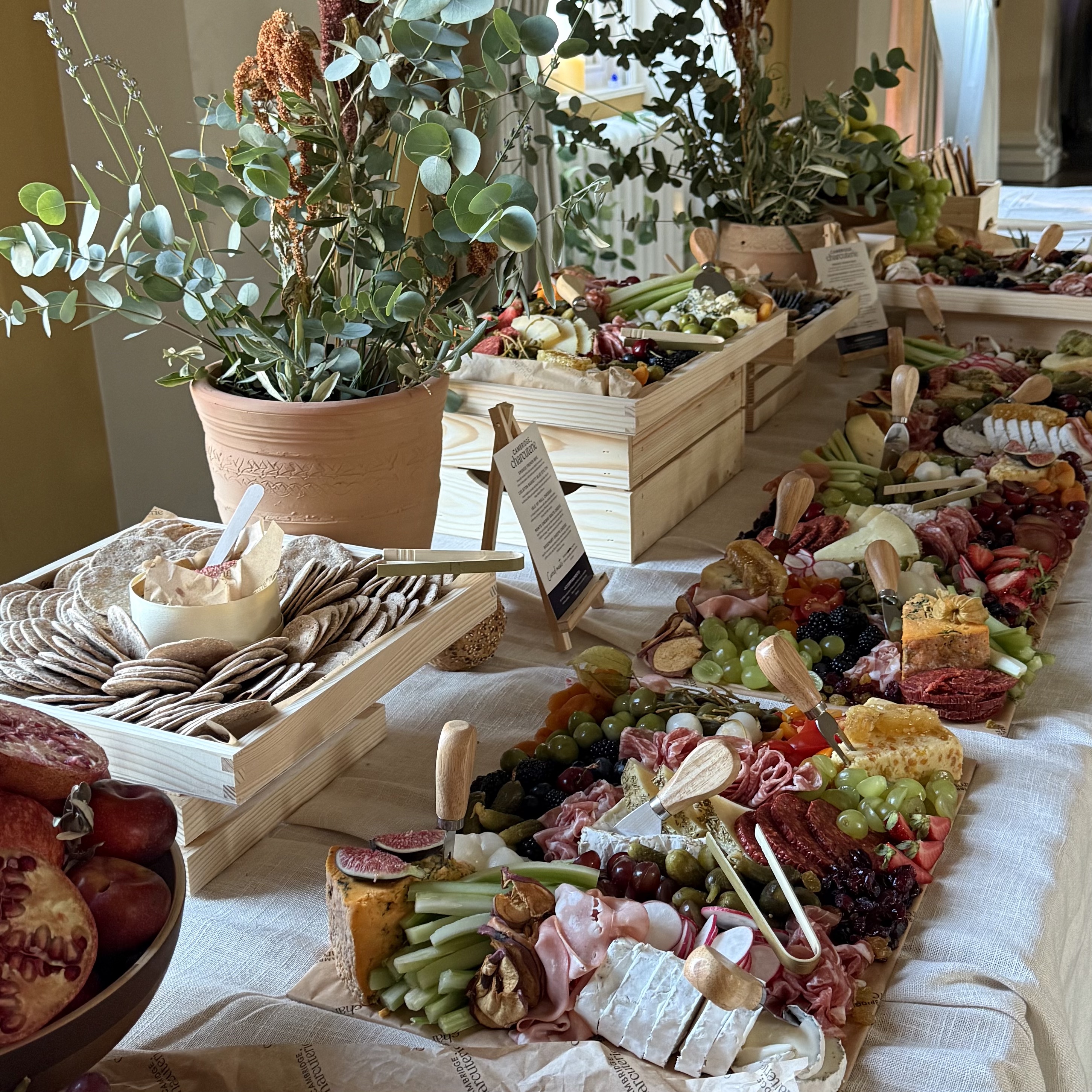 Bespoke Grazing Table for Events with Artisanal Cheeses & Cured Meats