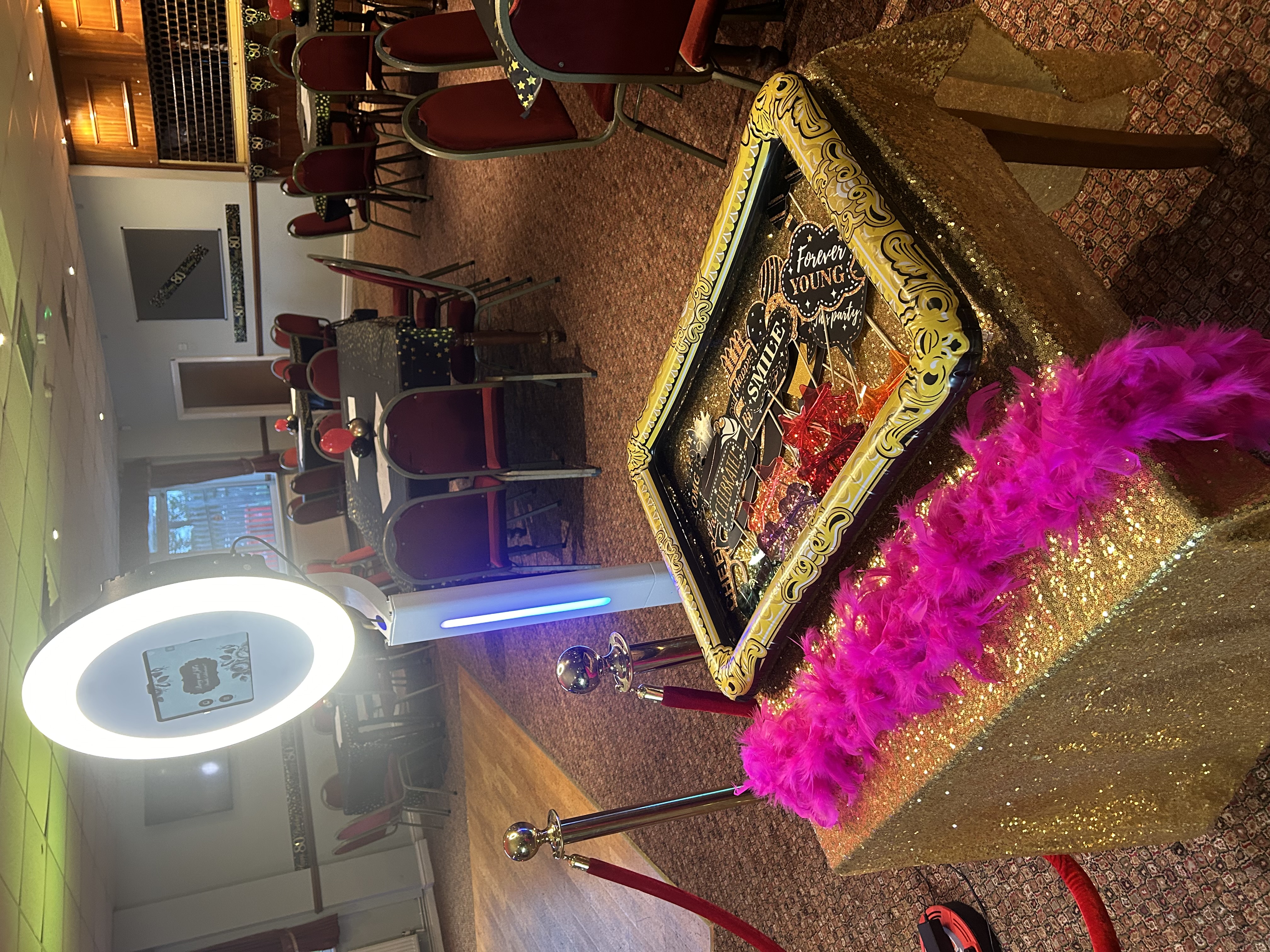 Vibrant LED Photo Booth with Instant Download For Guests