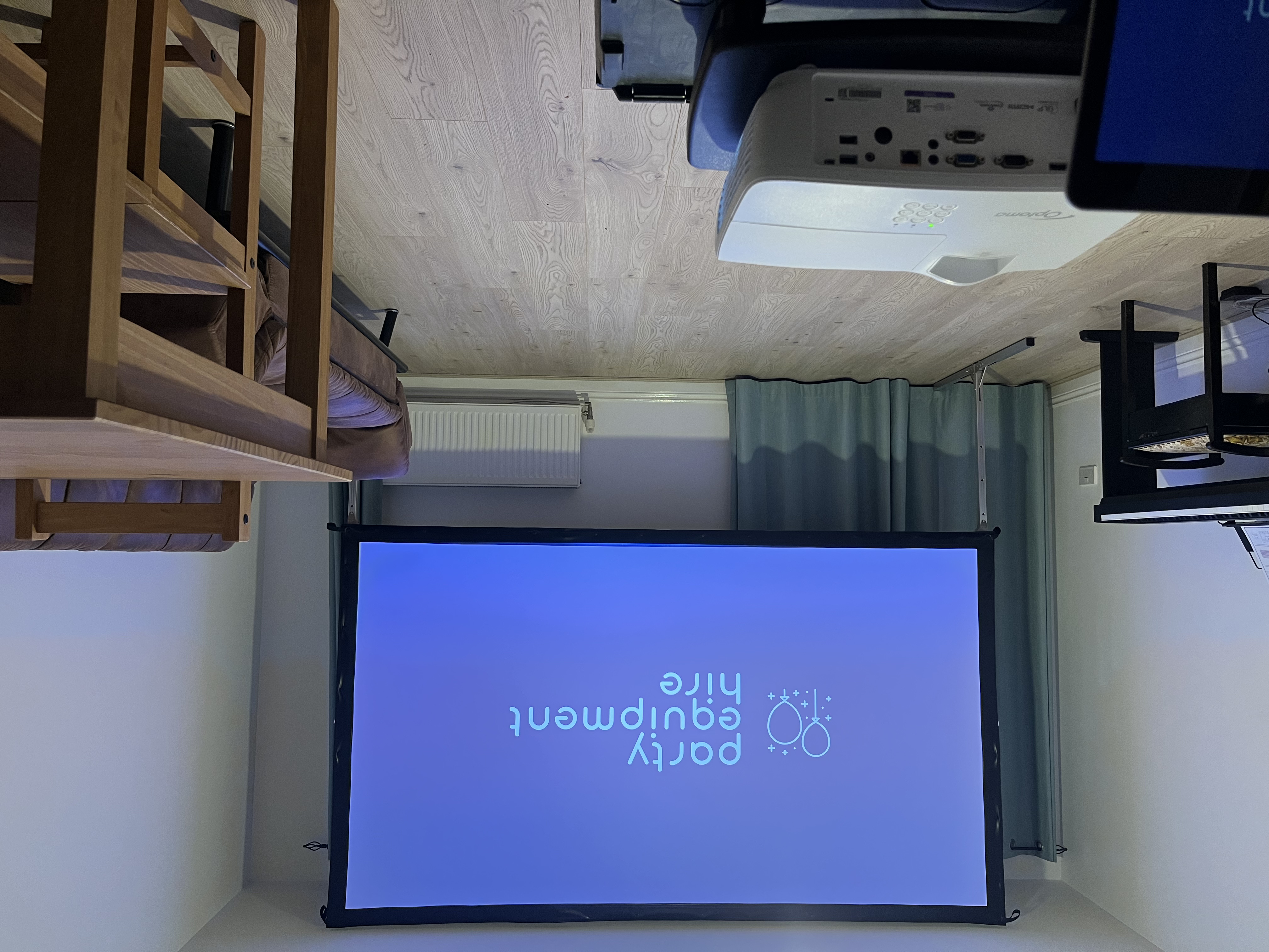 Indoor Cinema Experience with 120" Screen