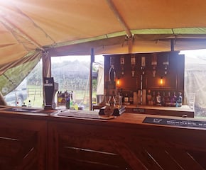 Rustic Wooden Mobile Bar - Reasonable prices. 