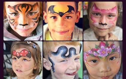 Beatiful, detailed and fast face painting, Face Art for all ages