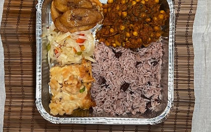 Colourful Caribbean Vegetarian Buffet