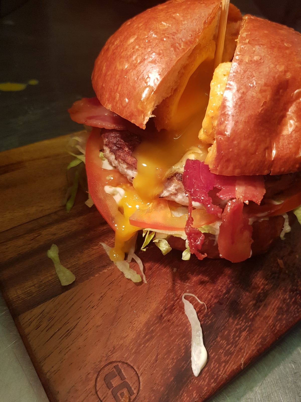 Gourmet Style Street Food Burgers With Unique Toppings