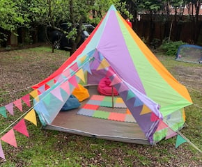 An Amazing Funky Rainbow Bell Tent