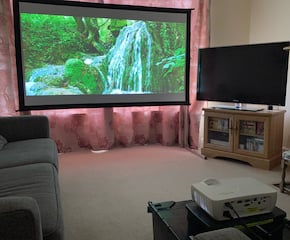 Indoor Cinema Experience With 90" Screen
