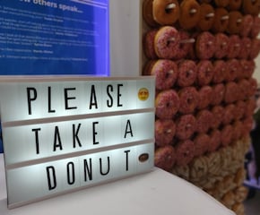 Super Fun Donut Wall by So Sweet