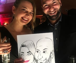 Live Pen & Ink Caricatures by Michael