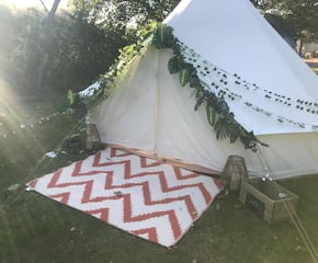 Beautifully Decorated Bell Tent
