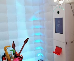 White, Inflatable Photobooth With Props