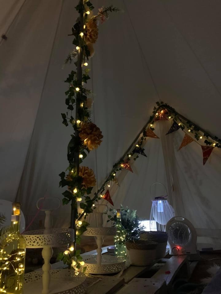 Celebration in Style with Beautifully Decorated Chill Out Bell Tent