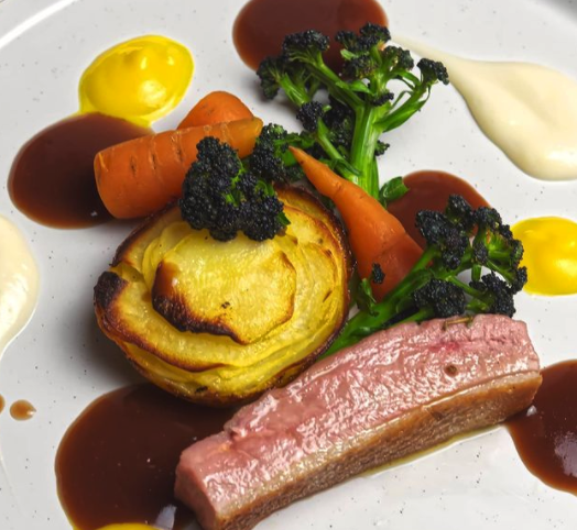 Superb 5-Course Meal Featuring Grilled Monkfish