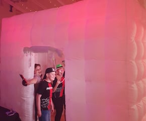 Inflatable LED Photo Booth with a Load of Props