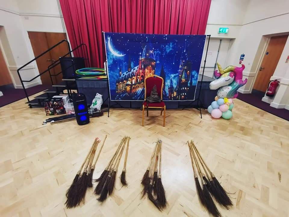 Harry Potter Themed Party With Flying Broom Workshop
