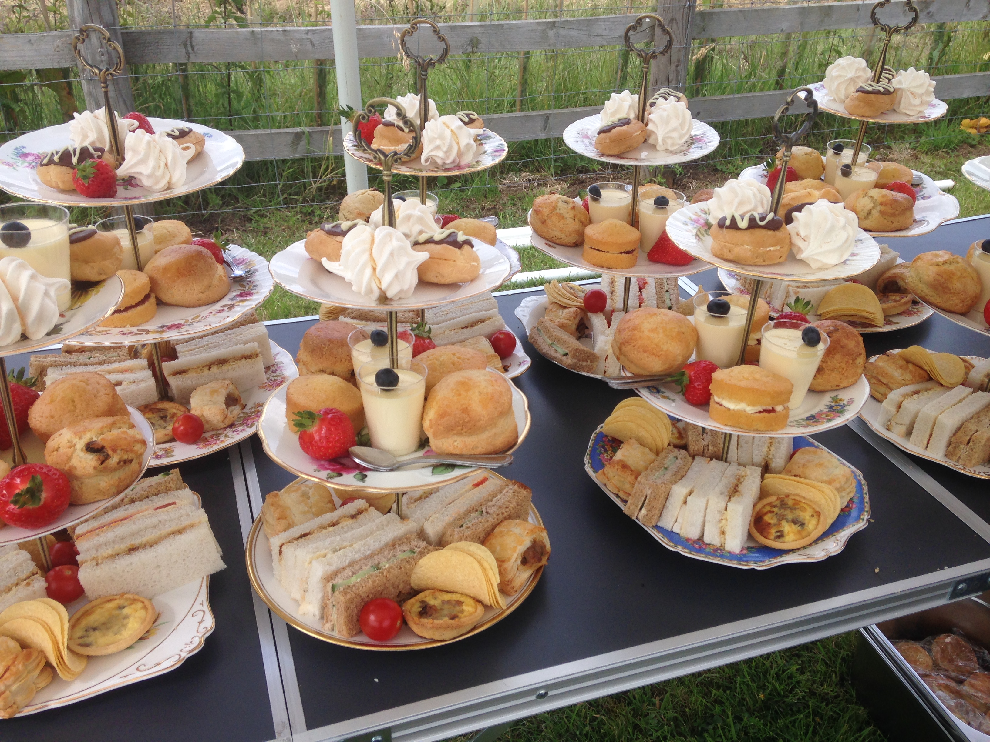 Afternoon Tea Served on Beautiful Vintage China with Waitress Service