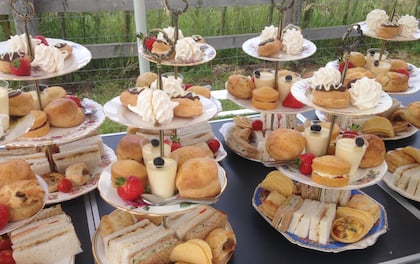 Afternoon Tea Served on Beautiful Vintage China with Waitress Service