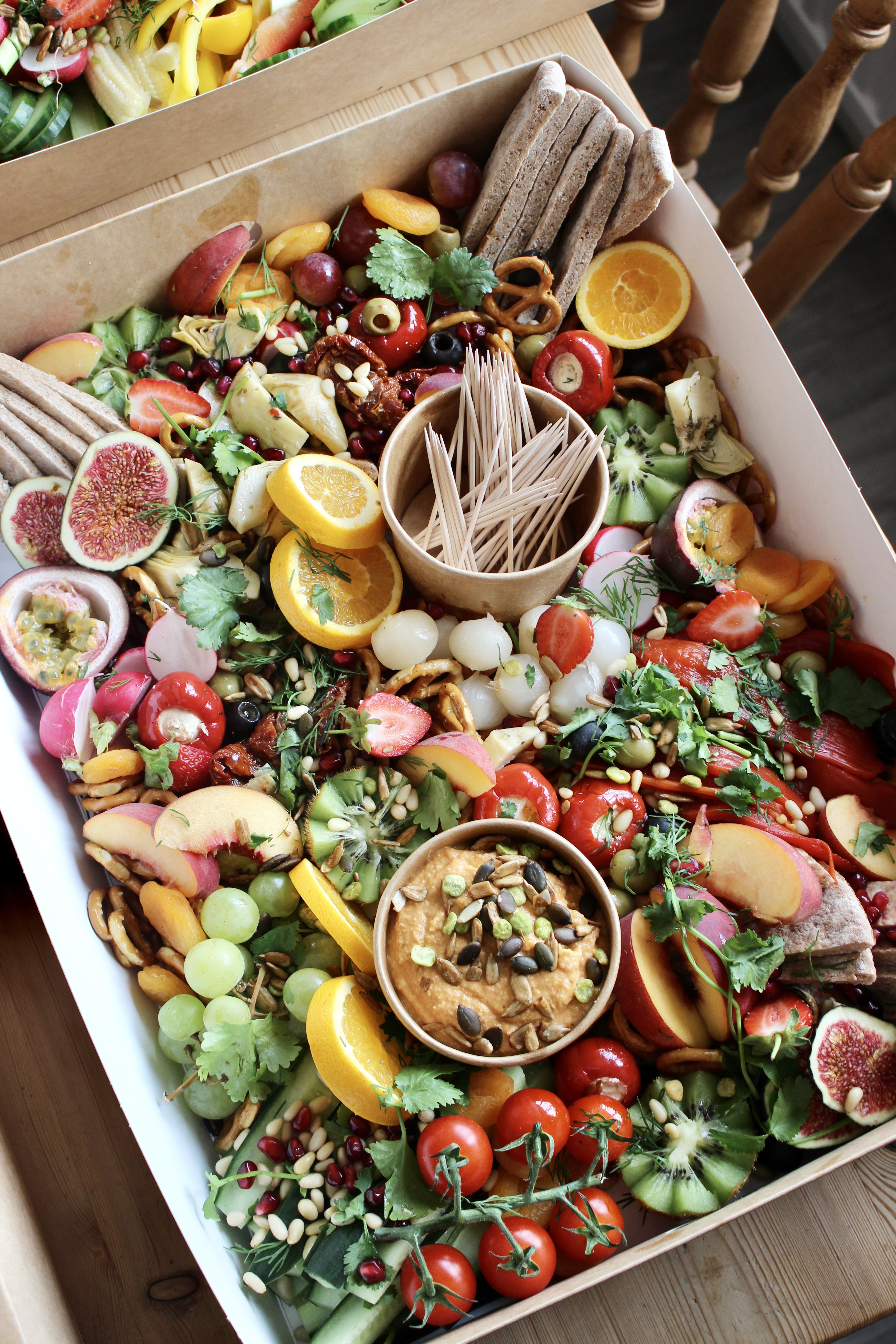 Deliciously Colourful Vegan Buffet Food