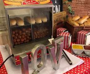 Delicious American Style Hot Dog Station