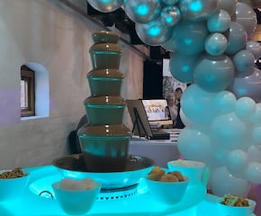 5 Tier Chocolate Fountain with LED Illuminating Stand
