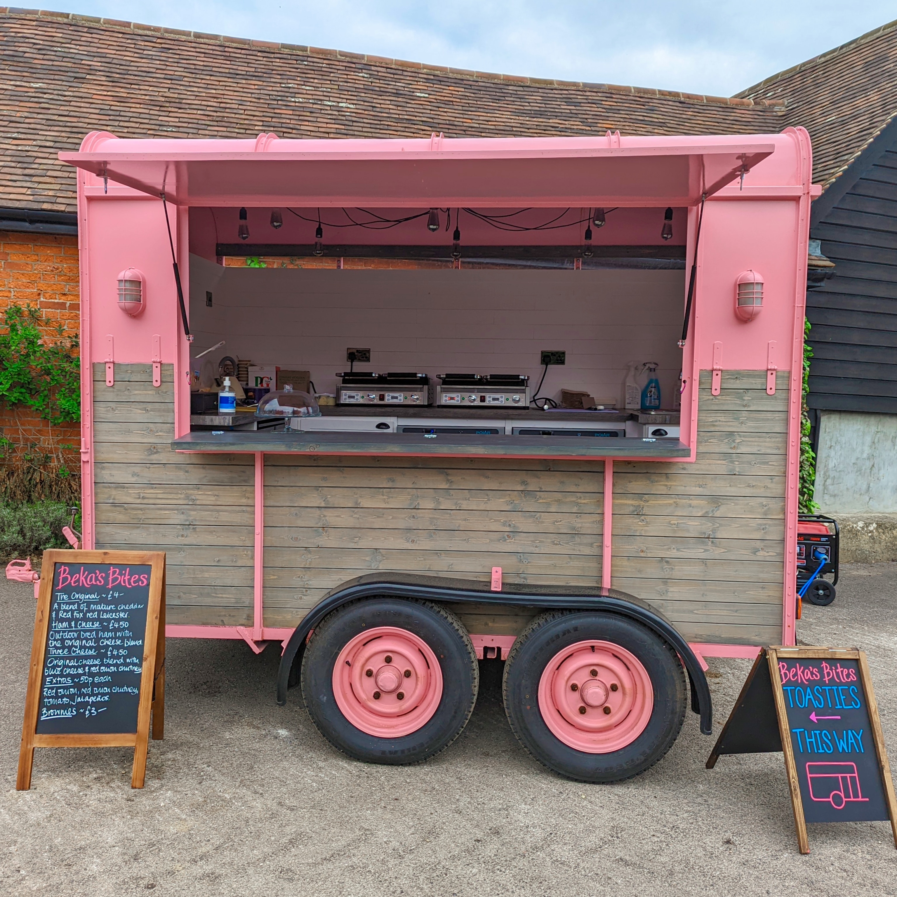 Vintage Trailer Serving Fresh, Crispy, Melty Gourmet Cheese Toasties