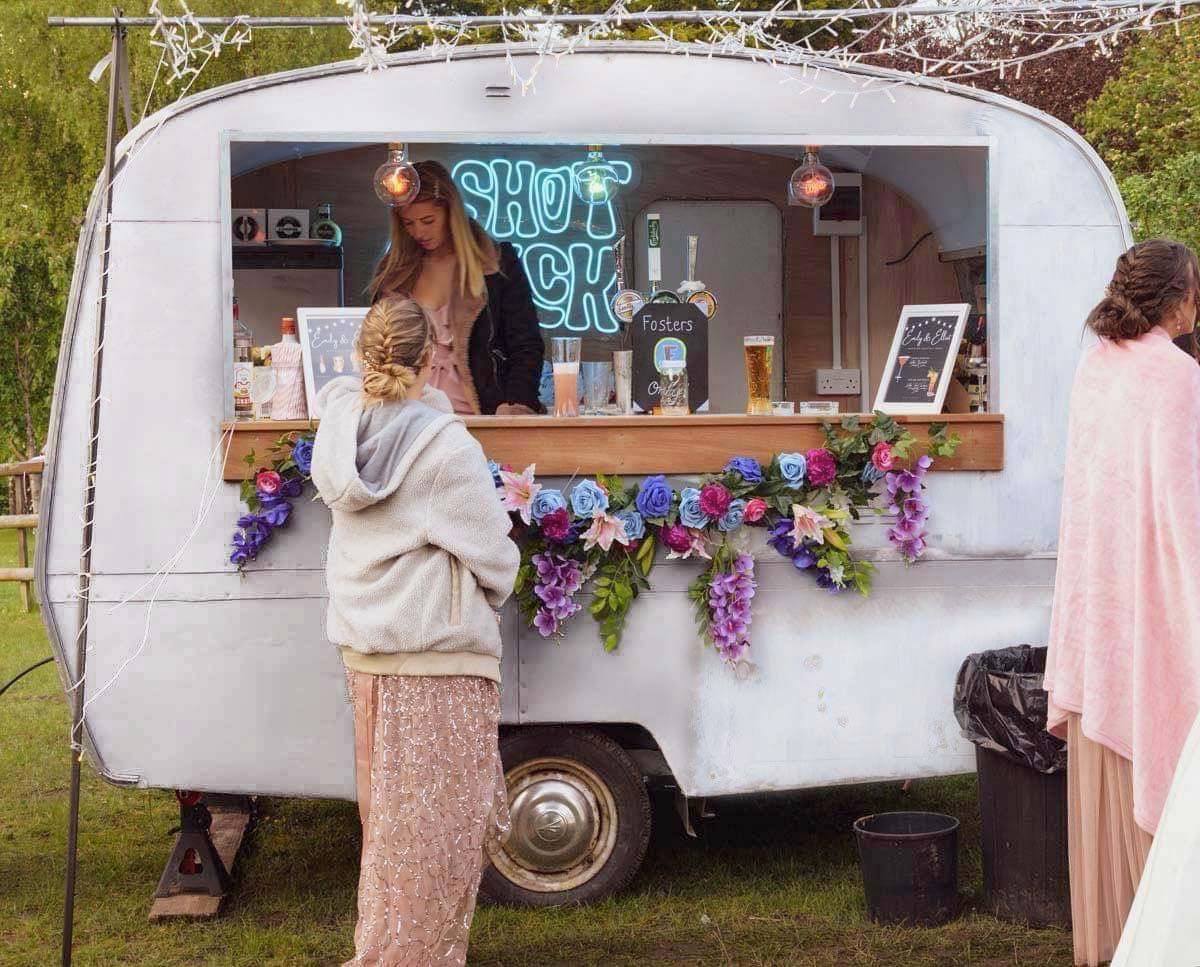 Bottomless Prosecco from 1969 Vintage Caravan Bar