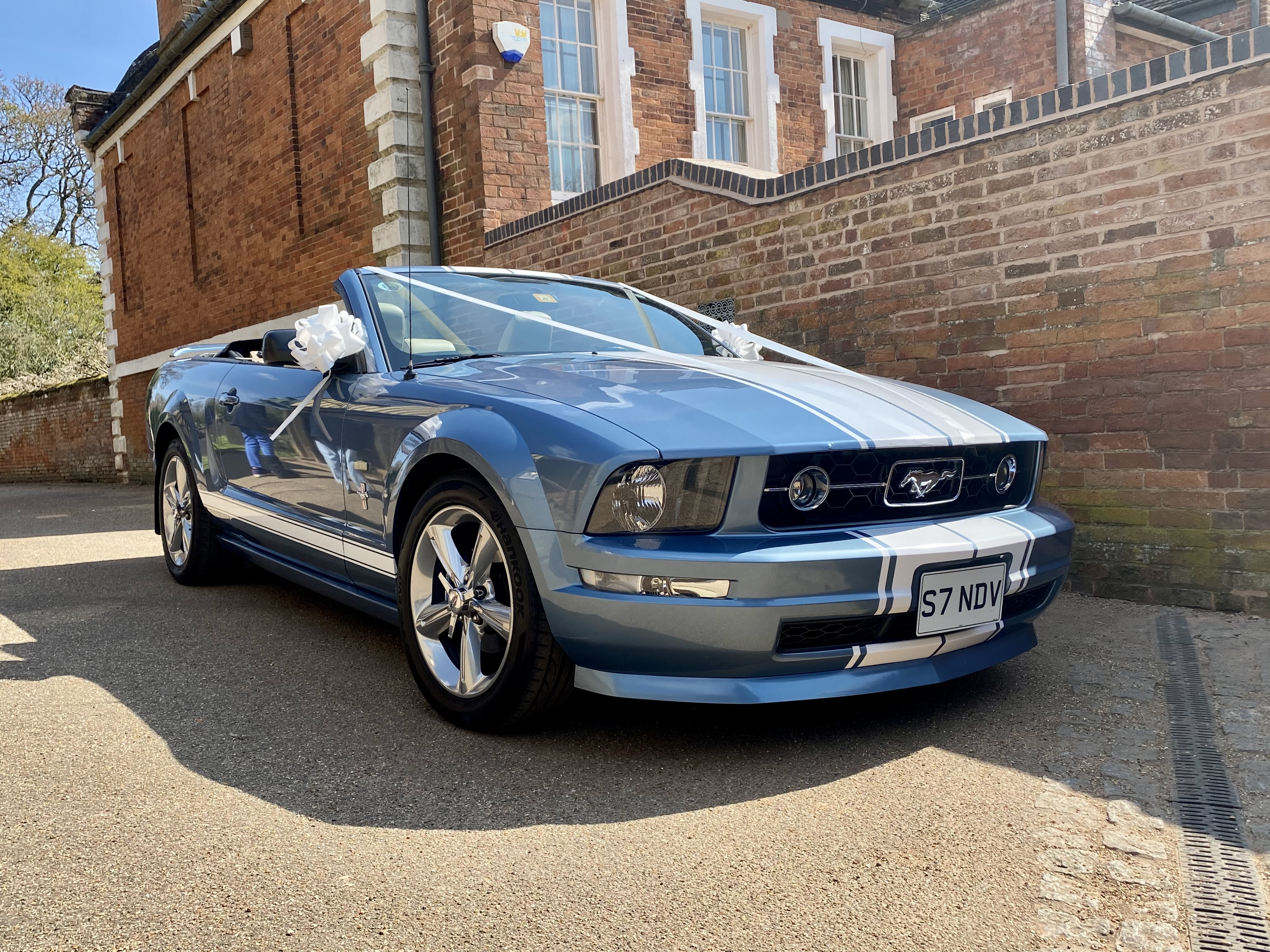 Windveil Blue Mustang Convertible