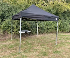 3m x 3m Black Pop-Up Party Tent