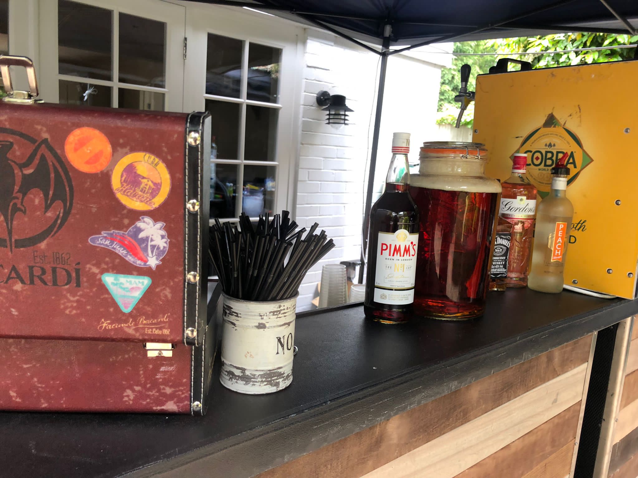 Versatile Wooden Pop-Up Bar For Every Occasion